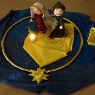 Weihnachten Legearbeit mit Erzählfiguren
